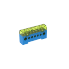 TEKNOMEGA SRL - TKGITB1015 MORSETTIERA UNIP.ISOLATA 80A 7 FORI BLU