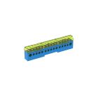 TEKNOMEGA SRL - TKGITB1025 MORSETTIERA UNIP.ISOLATA 80A 15 FORI BLU