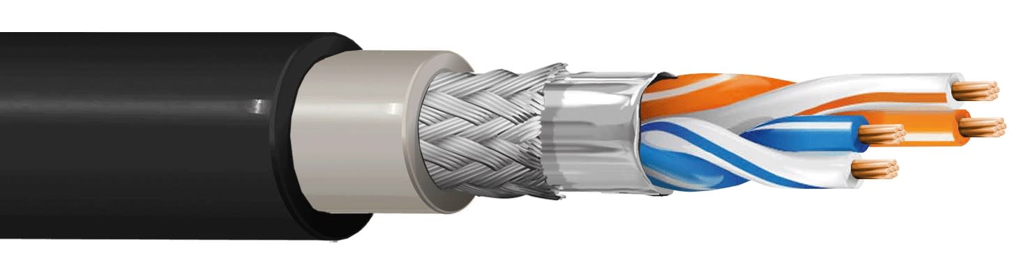 ITC INDUSTRIA TECNIC - ITC24S7DPNB500 2 X 2 AWG 24 FLEX S(FTP) DG PE B.500 FCA