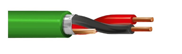 ITC INDUSTRIA TECNIC - ITCVC2BK 1X2X0,80 LSZH VERDE