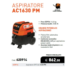 ELEMATIC SPIT - ITP620914 ASPIRATORE AC 1630PM