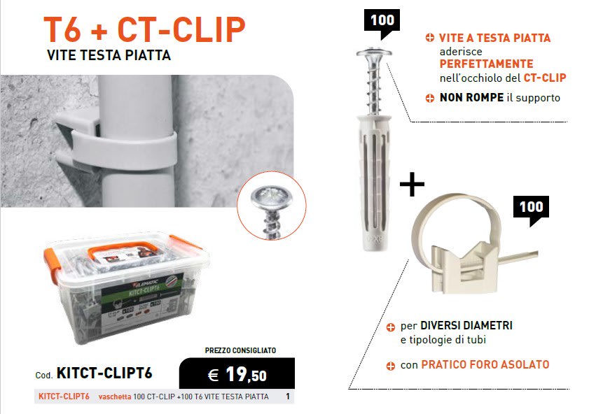ELEMATIC SPIT - ITPKITCT-CLIPT6 TASSELLO T6 PA 6 6X30