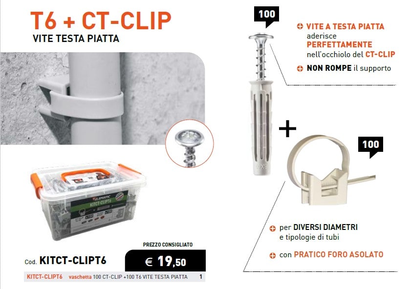ELEMATIC SPIT - ITPKITCT-CLIPT6 TASSELLO T6 PA 6 6X30