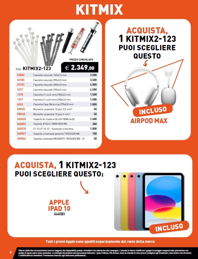 ELEMATIC SPIT - ITPKITMIX2-123 KIT MIX FISSAGGIO