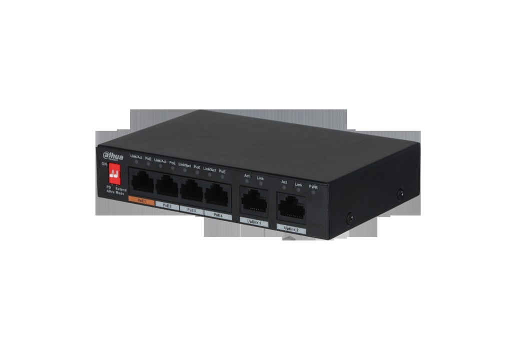 DAHUA TECHNOLOGY - DUHM-0015995 PFS3006-4ET-60-V2: SWITCH LAYER 2 UNMANA