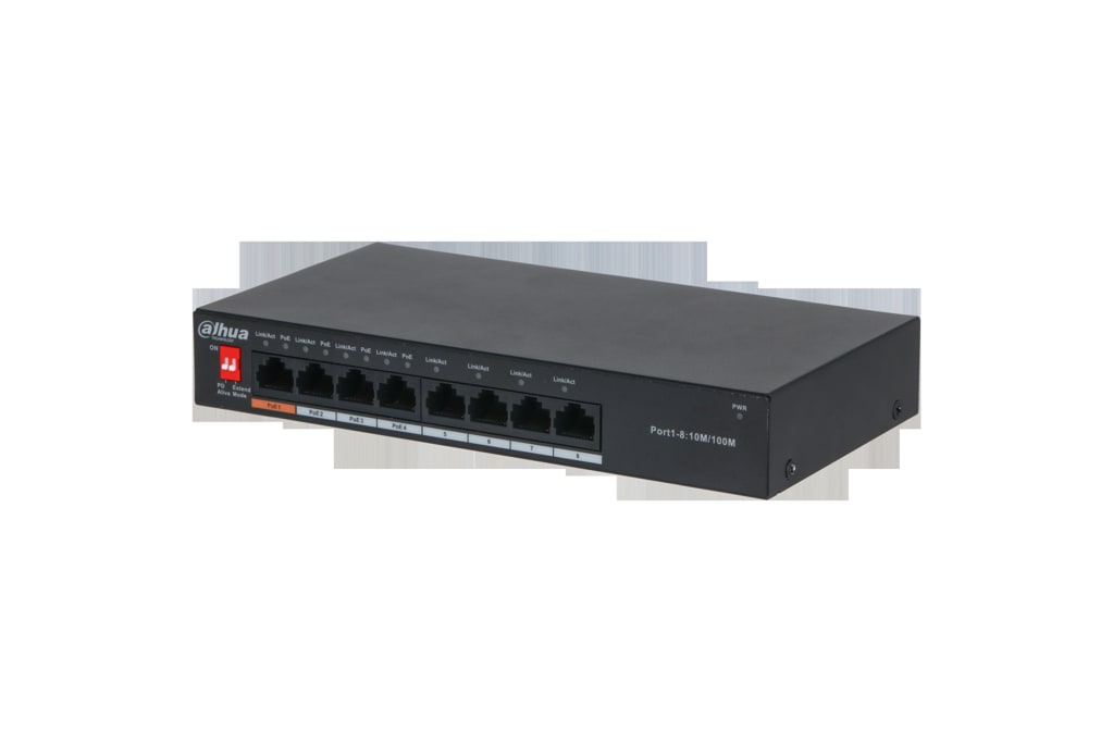 DAHUA TECHNOLOGY - DUHM-0018759 PFS3008-8ET-60-V2: SWITCH UNMANAGED CON