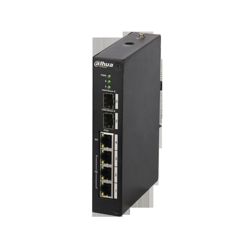 DAHUA TECHNOLOGY - DUHM-0009032 PFS4206-4P-96: SWITCH L2 MANAGED CON 6 P