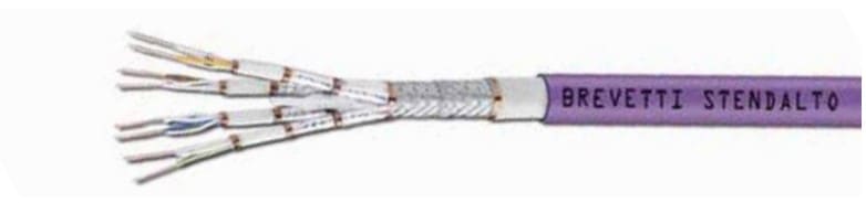 BREVETTI STEND. CAVO - BRC4500023-MC CAVO PUR 100 OHM CAT 6 S-FTP