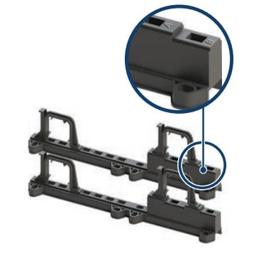F.I.V. - FVR6203R006 COPPIA STAFFE DOPPIE PLAST. X COLL. 1