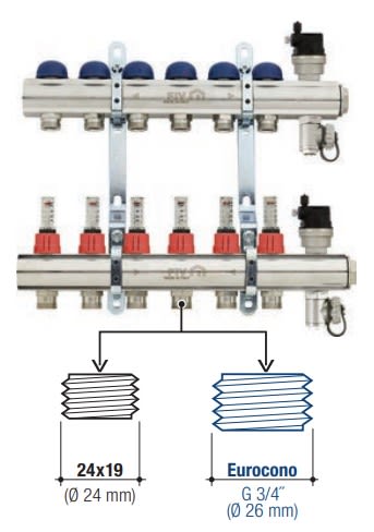 F.I.V. - FVR6247R012 COL.OT.1 3/4EK PRE. MIS. 4 12V