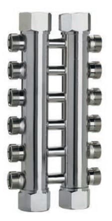 F.I.V. - FVR9695X002 COLLETTORE ACCIAIO 3/4 2 VIE