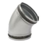 IRSAP - 3IRDLZC45020000 CURVA A 45 IN LAMIERA ZINCATA DN200