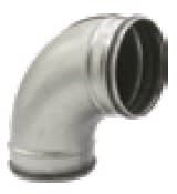 IRSAP - 3IRDLZC90025000 CURVA A 90 IN LAMIERA ZINCATA DN250