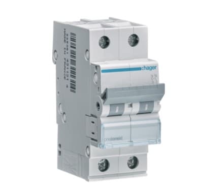 HAGER BOCCHIOTTI HBZMCN206 Interruttore magnetotermico bipolare 6kA