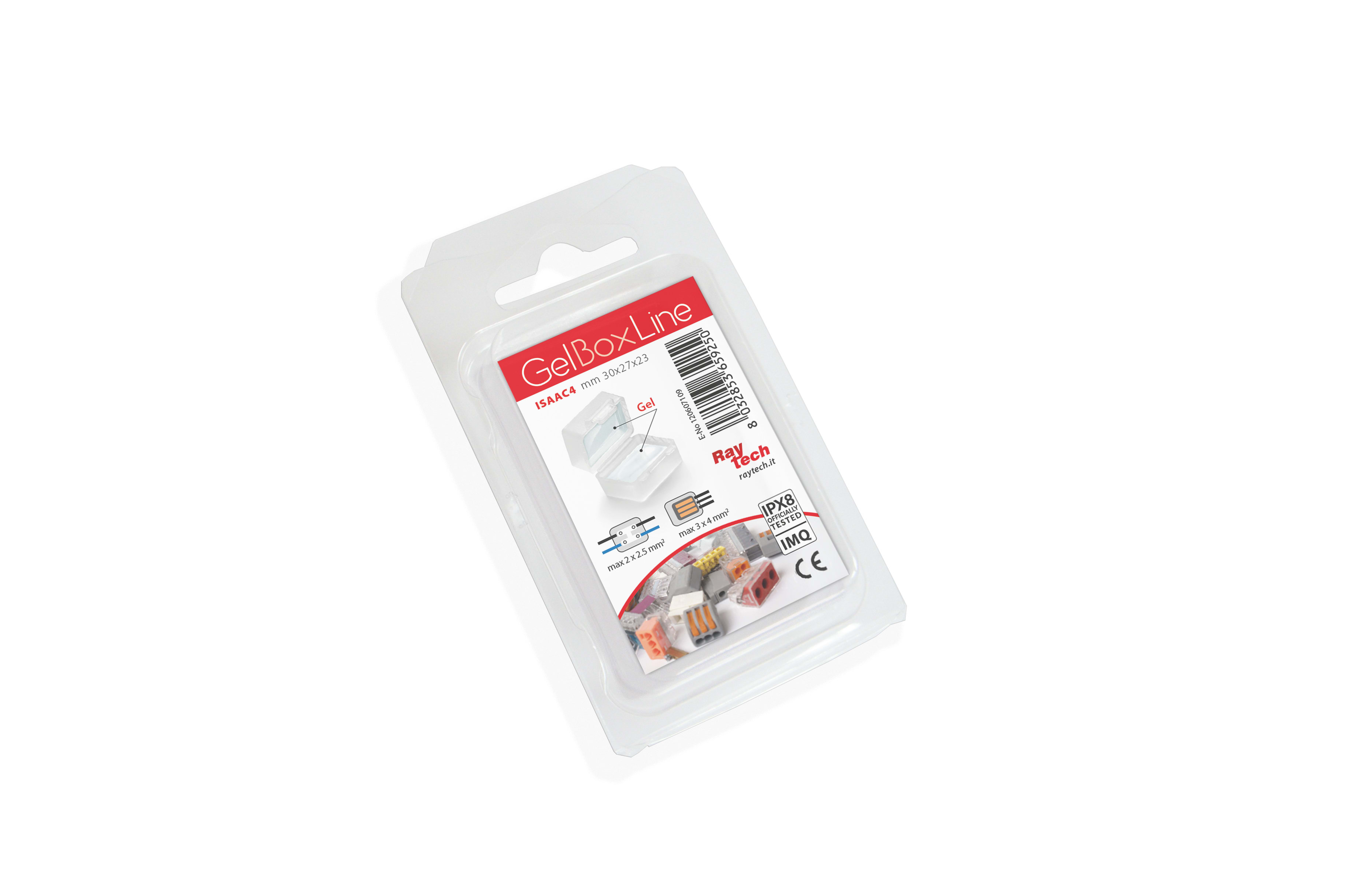 RAYTECH SRL RYTISAAC4 ISAAC 4 GELBOX PER MORSETTI (CF 4 PZ)