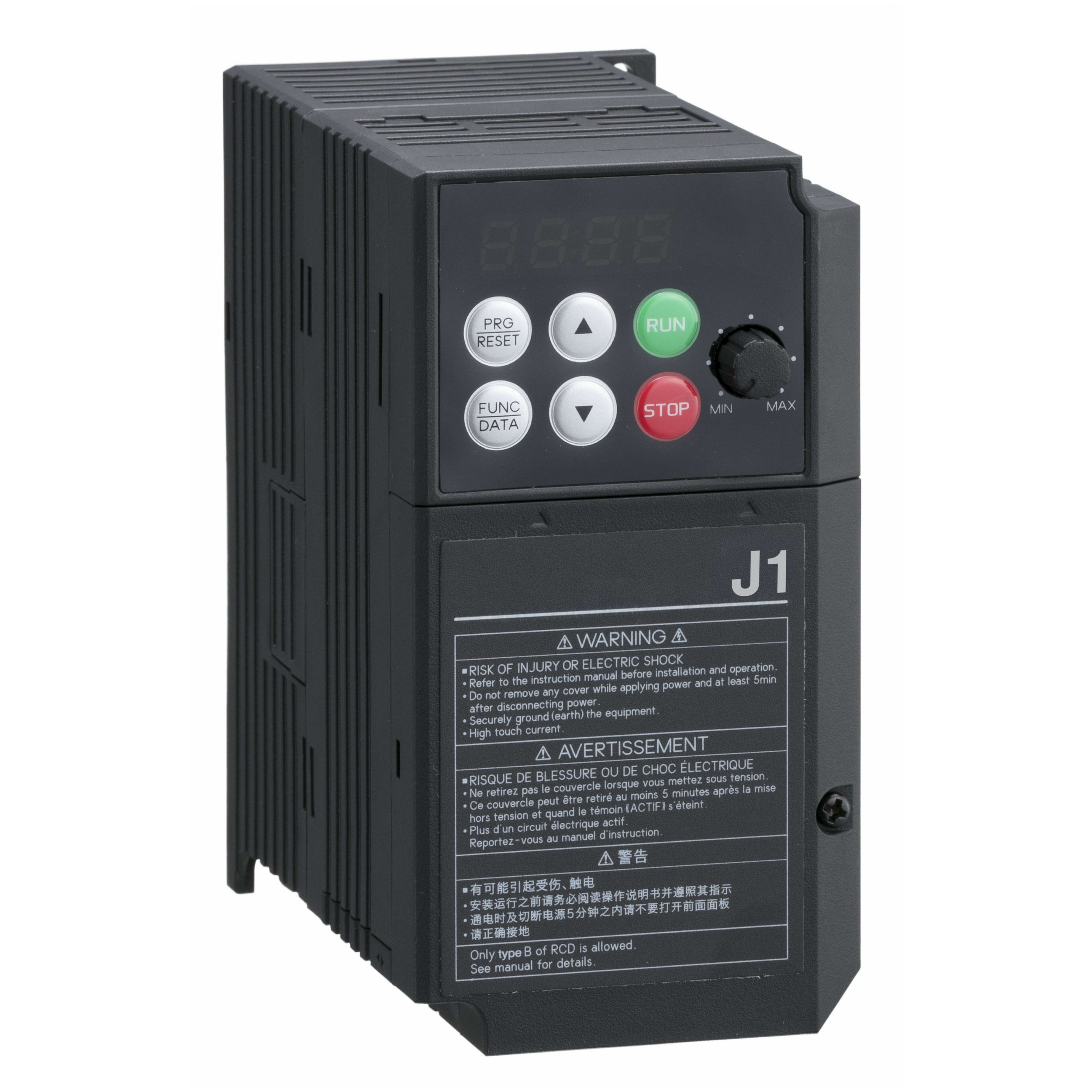 OMRON - OMRJ1AB007E INVERTER J1, 200V, 1-PH, 0,75KW, 4,2A