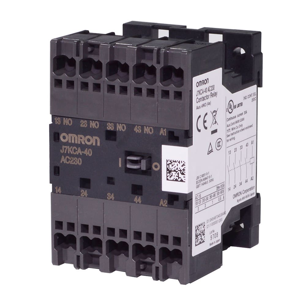 OMRON - OMRJ7KCA40AC230 REL CONTATTORE, 4 POLI, TERMINALI PUSH-