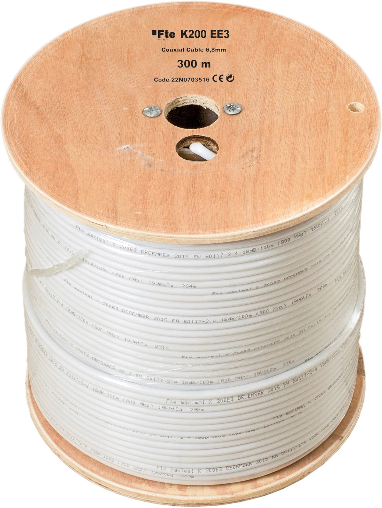 FTE MAXIMAL ITALIA S FTEK200EE3 K200EE3 CAVO COAX 6,8MM PVC ECA 300MT.