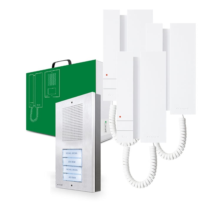 COMELIT GROUP SPA - COEKAE5063 KIT AUDIO 5 FILI TRIFAMILIARE EXTRA-MINI