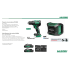 HIKOKI POWER TOOLS - HIAKC18DEUR KIT TRAPANO AVV. C/PERCUSS DV18DE+UR18DA