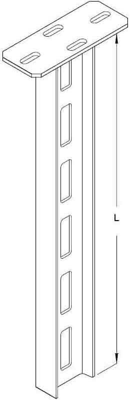 DIETZEL - DIE022212 Deckenkonsolhalter, schwer, 80x42x500 mm