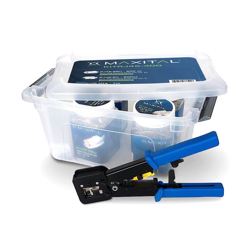 FTE MAXIMAL ITALIA S FTEKITRJ45-400 CONNETTORI RJ45 200PZ CAT5E + 200PZ CAT6