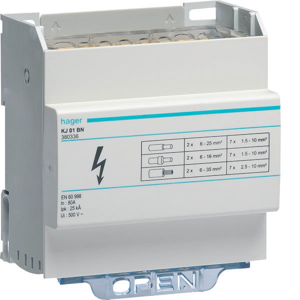 HAGER - HAGKJ01BN RIPARTITORE MOD MOBILE 4X80A S.QUADRO