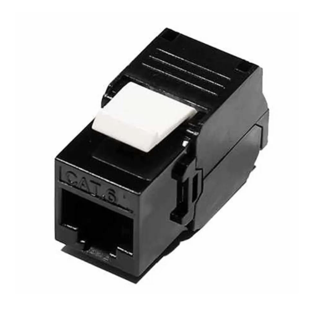 LINK4COM SRLS LK4KJRJ45UTP6TL-BK Keystone jack RJ45 6 UTP toolless black