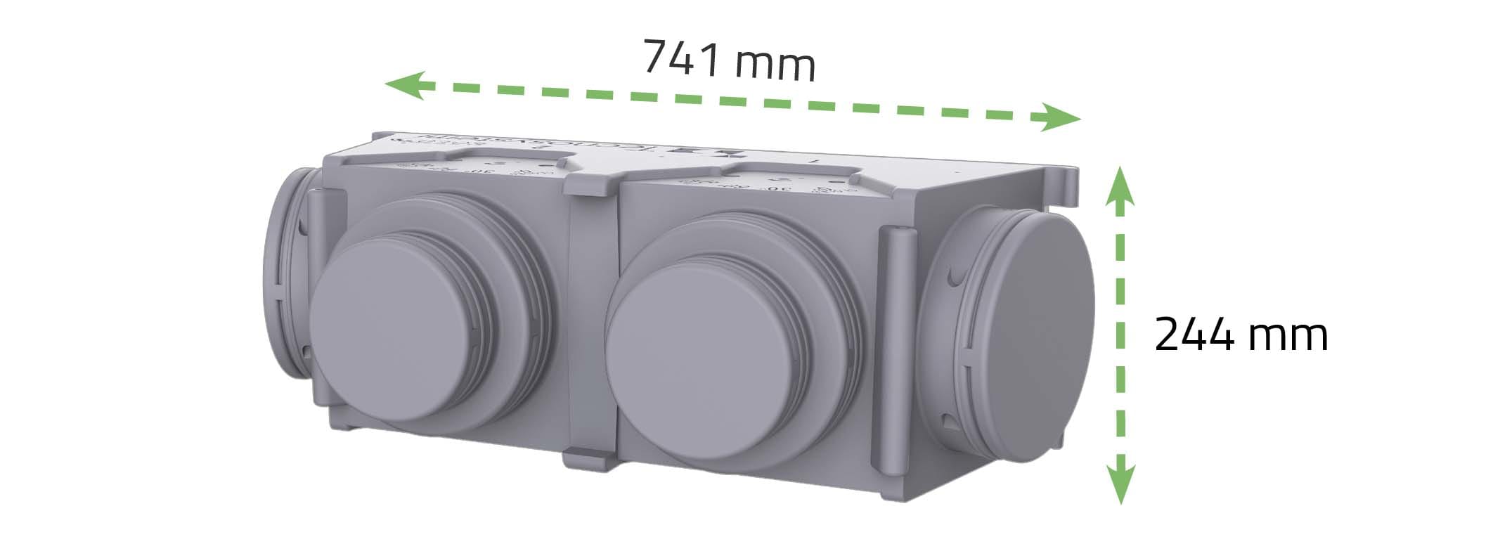 TECNOSYSTEMI SPA SOC - TNSPWD301025 KIT SVELTO 2 ZONE 150 PLENUM EOLO DIF