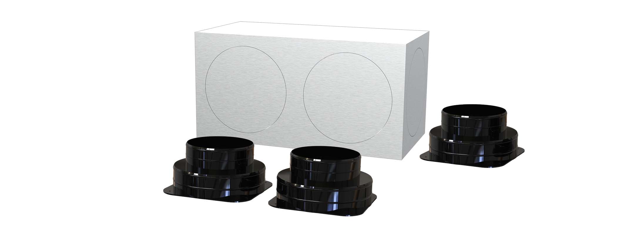 TECNOSYSTEMI SPA SOC TNS11166053 KIT SVELTO 3 ZONE D150 PLENUM IN LAMIER
