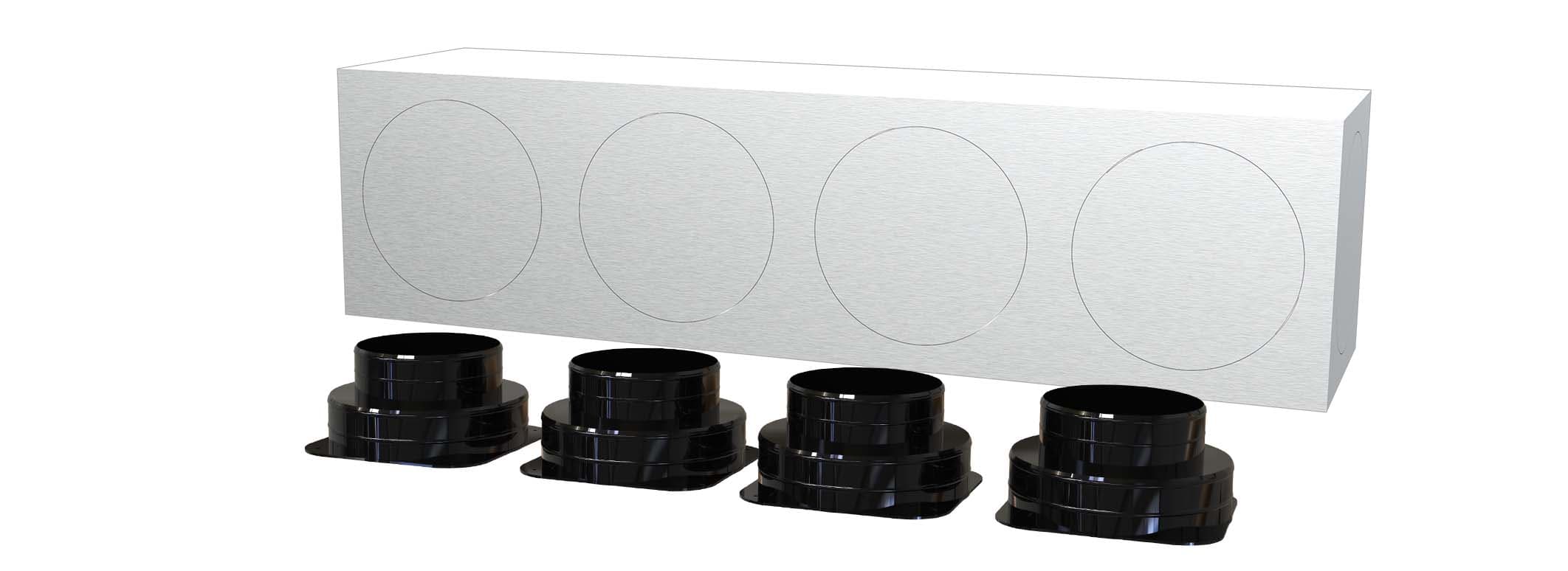 TECNOSYSTEMI SPA SOC - TNSPWD300204 KIT SVELTO 4 ZONE 150 PLENUM IN LAMIER