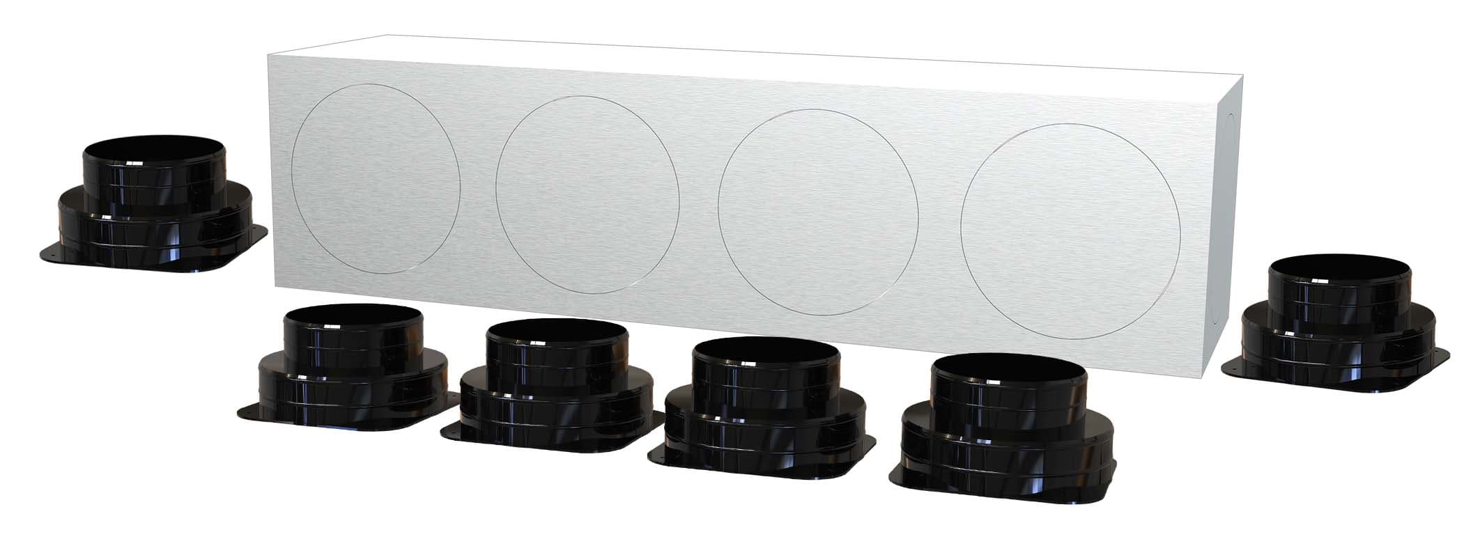 TECNOSYSTEMI SPA SOC - TNSPWD300912 KIT SVELTO 6 ZONE D150 PLENUM IN LAMIER