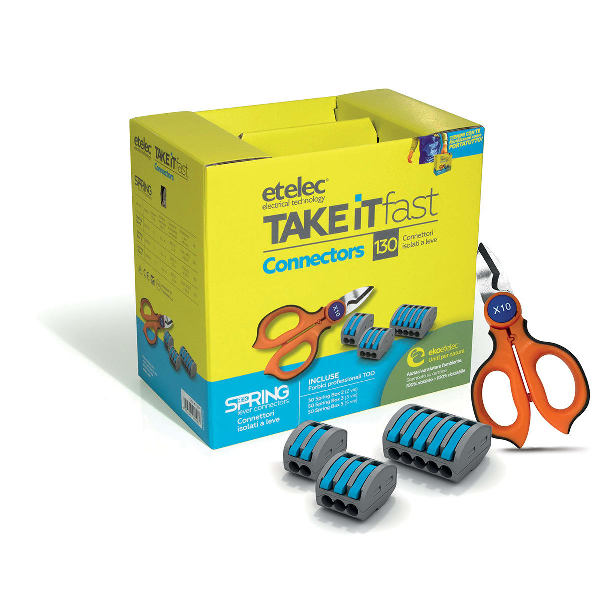 ETELEC ITALIA SPA - ETLKT1071 CONNETTORI A LEVA KIT + OMAGGIO INCLUSO