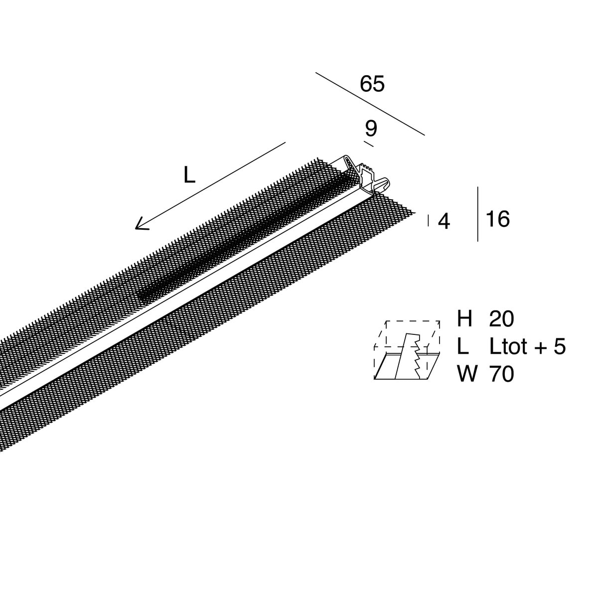 NOVALUX SPA NOX1018B0.99 L-09: WALL OPALE 2M