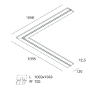 NOVALUX SPA - NOX101806.99 L-16 EVO: ANGOLARE OPALE 1+1M HYDRO