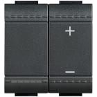 BTICINO - BTIL4408N Tastdimmer 600Va Rl 2-Modulig Anthrazit