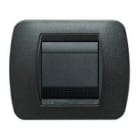 BTICINO BTIL4802GFN LIVING INT - PLACCA 2P GRAFITE NERO