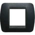 BTICINO - BTIL4802PA LIVING INT - PLACCA 2P PLASTICA ACCIAIO