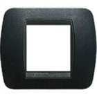 BTICINO BTIL4802PA LIVING INT - PLACCA 2P PLASTICA ACCIAIO