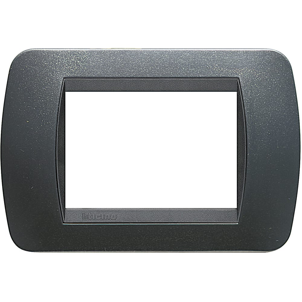 BTICINO BTIL4803PA LIVING INT.- PLACCA 3P PLASTICA ACCIAIO
