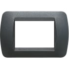 BTICINO BTIL4803PA LIVING INT.- PLACCA 3P PLASTICA ACCIAIO