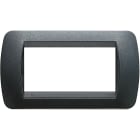 BTICINO BTIL4804PA LIVING INT.- PLACCA 4P PLASTICA ACCIAIO