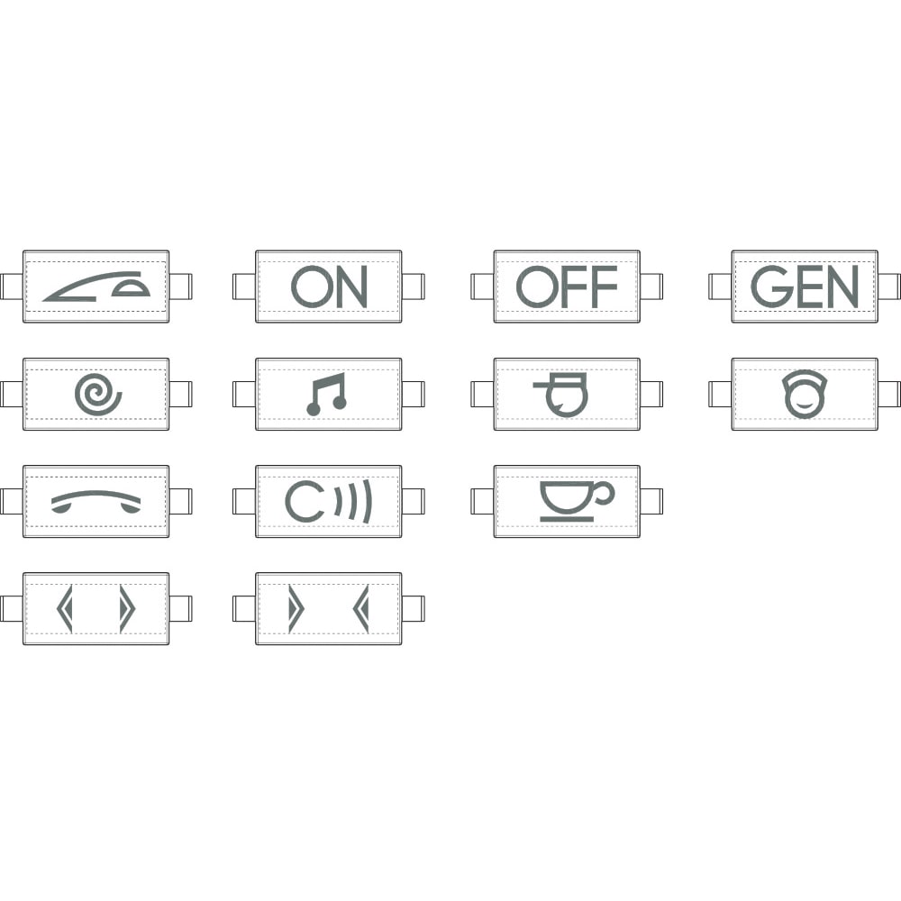 BTICINO BTIL4916KIT Symbol-Kit Axial Anthrazit