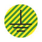 GRAFOPLAST SRL - GRALA20027F1 TONDA TERRA Y/G VINYL AD D=13 208PZ/FG