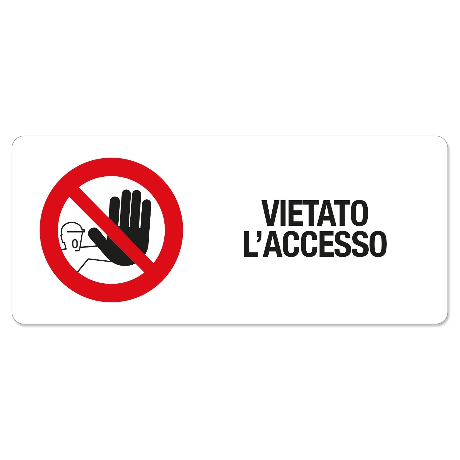 GRAFOPLAST SRL GRALA46030F1 VIETATO L ACCESSO - Vinyl ad.70x30 18pz/