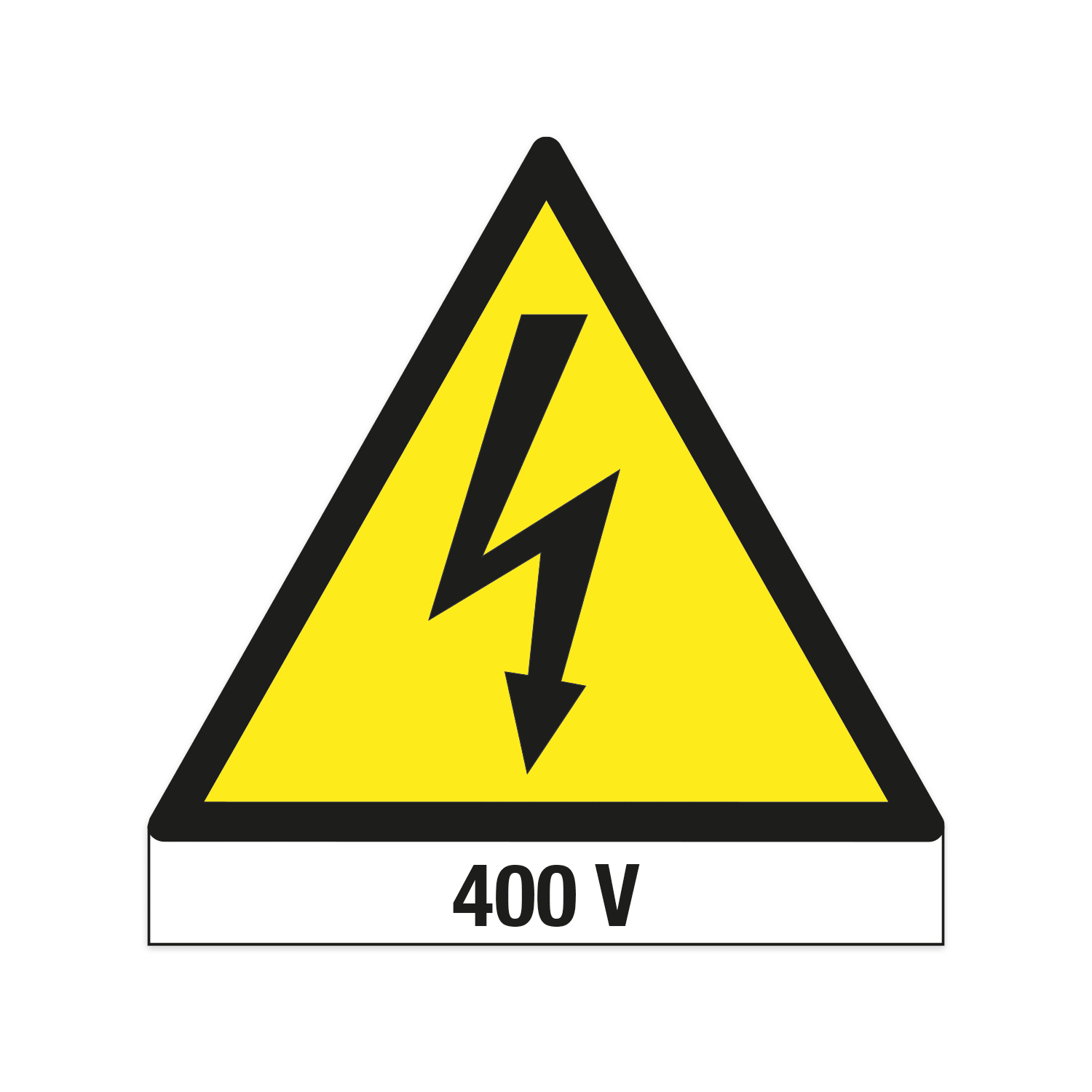 GRAFOPLAST SRL - GRALAX11292F1 TRIANG.PERICOLO 400V - PC AD. L=102 6PZ/