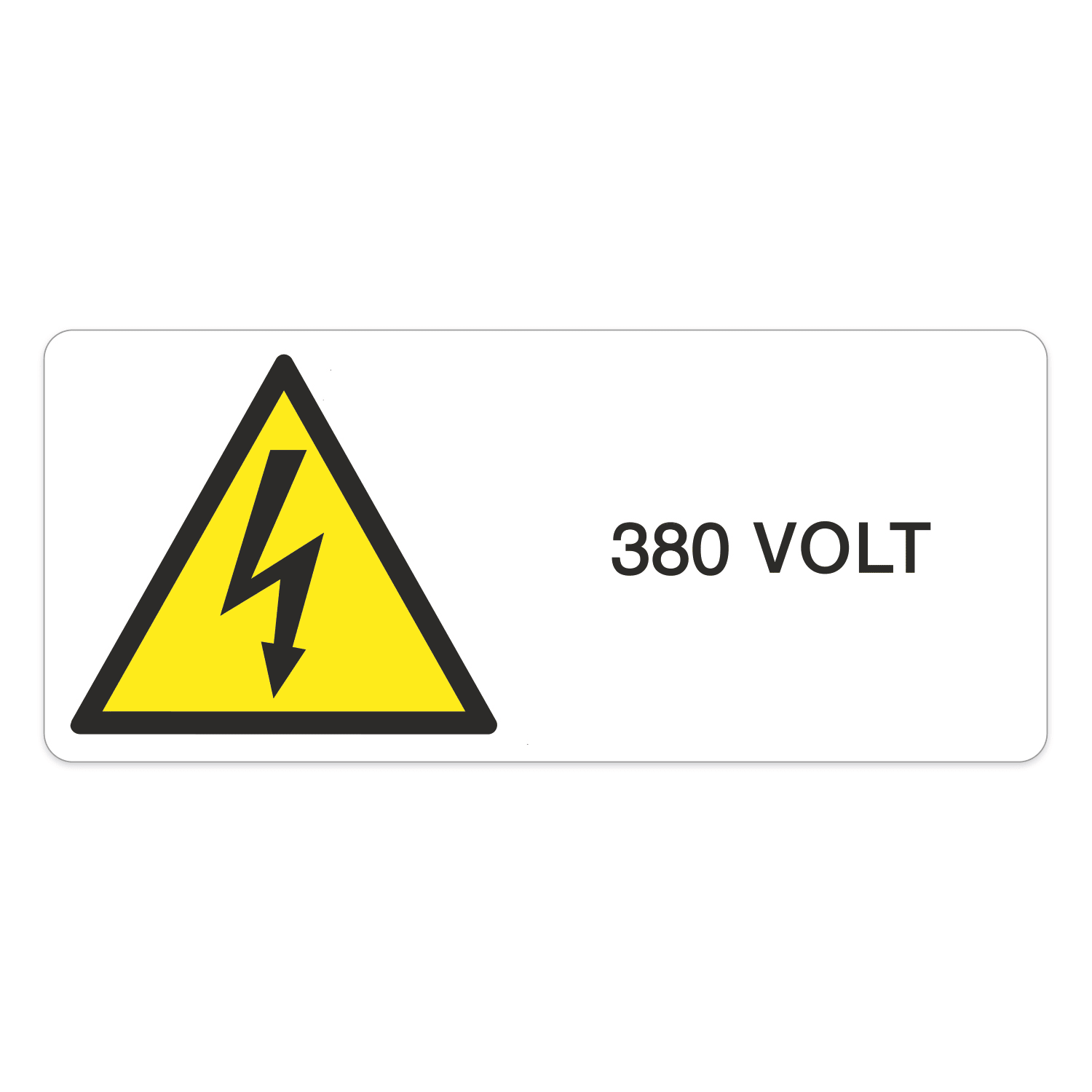 GRAFOPLAST SRL GRALAX13070F1 PERICOLO 380V POLICARB. AD. 70X30 18PZ/F