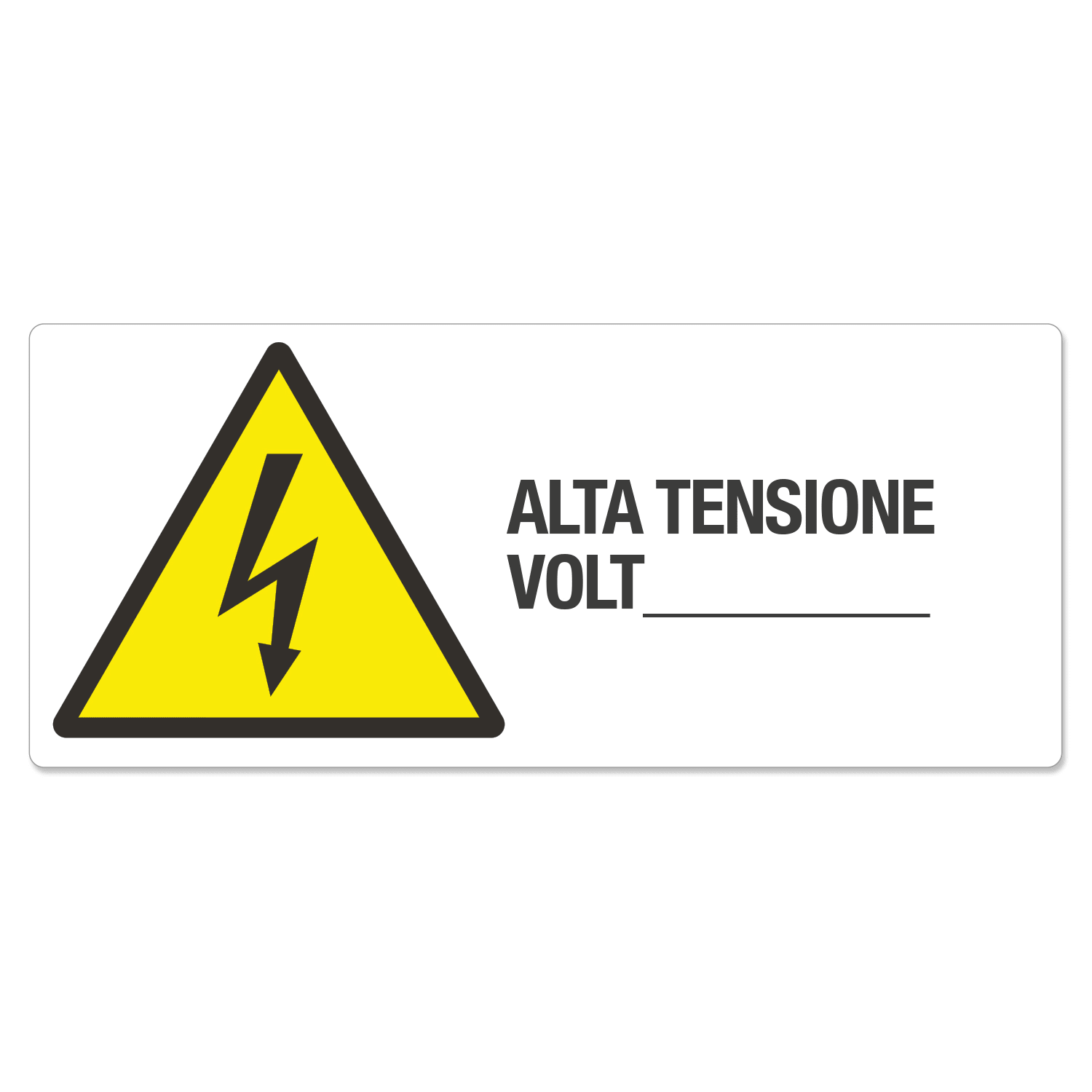 GRAFOPLAST SRL GRALC10244P1 ALTA TENSIONE VOLT___ IN PVC 350X150 1P