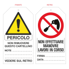 GRAFOPLAST SRL - GRALC17110P1 NON EFFETTUARE MAN.PVC F/RETRO 78X148 6P