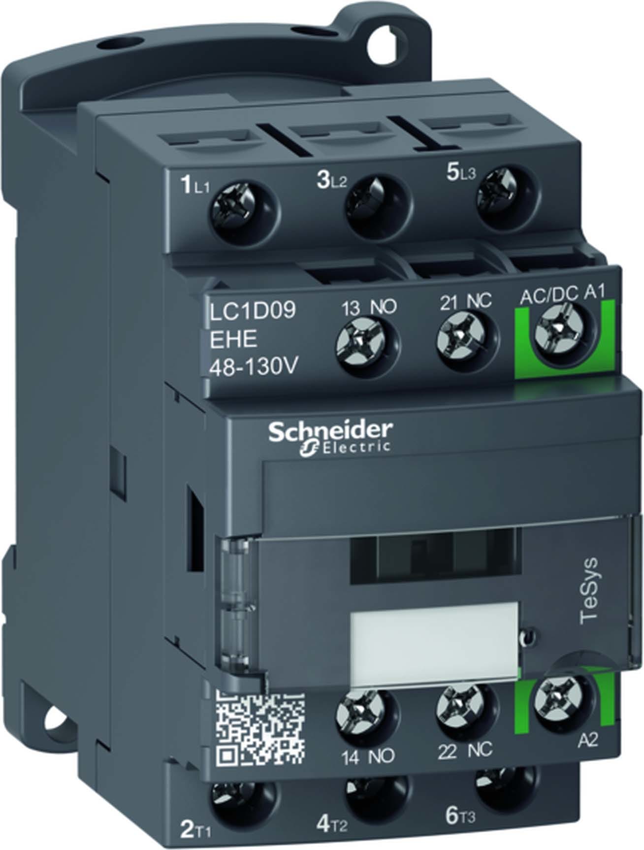 SCHNEIDER ELECTRIC - SNRLC1D09EHE CONTATTORE 9A 48-130VAC/DC GREEN